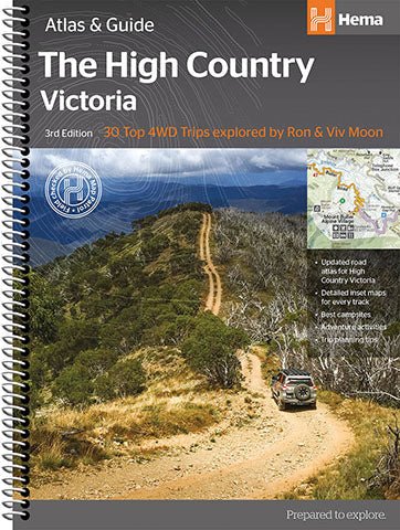 A Product Overview of the High Country Victoria Atlas & Guide (3rd Edition) from Hema Maps - Hema Maps Online Shop