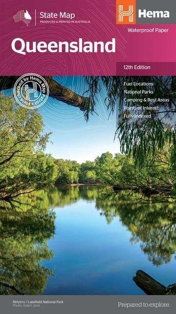 A Product Overview of the Queensland State Map (12th Edition) from Hema Maps - Hema Maps Online Shop