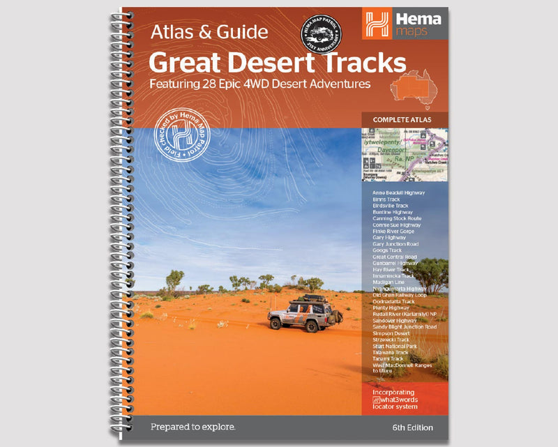Hema Maps launches new edition of Great Desert Tracks Atlas & Guide - Hema Maps Online Shop