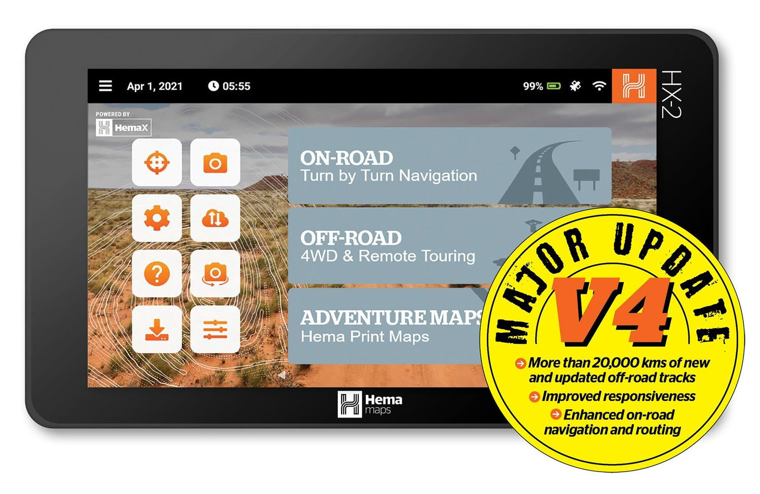 Major Update to HX-2 GPS Navigator - Hema Maps Online Shop