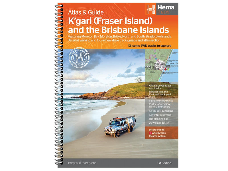 New Hema Maps Release: K’gari (Fraser Island) and the Brisbane Islands Atlas & Guide - Hema Maps Online Shop