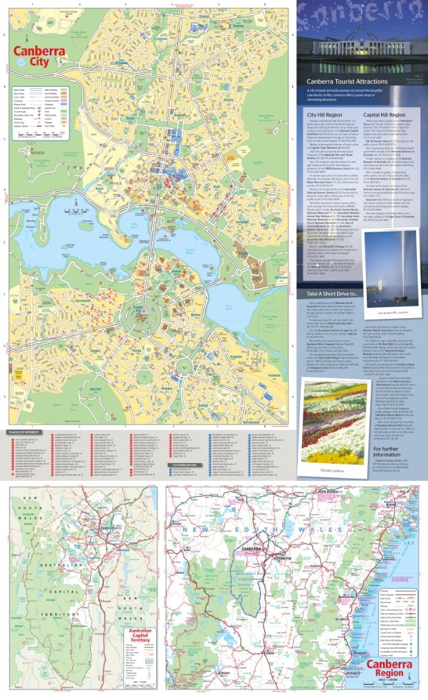 Canberra & Region Map - 07. City Maps - Hema Maps Online Shop