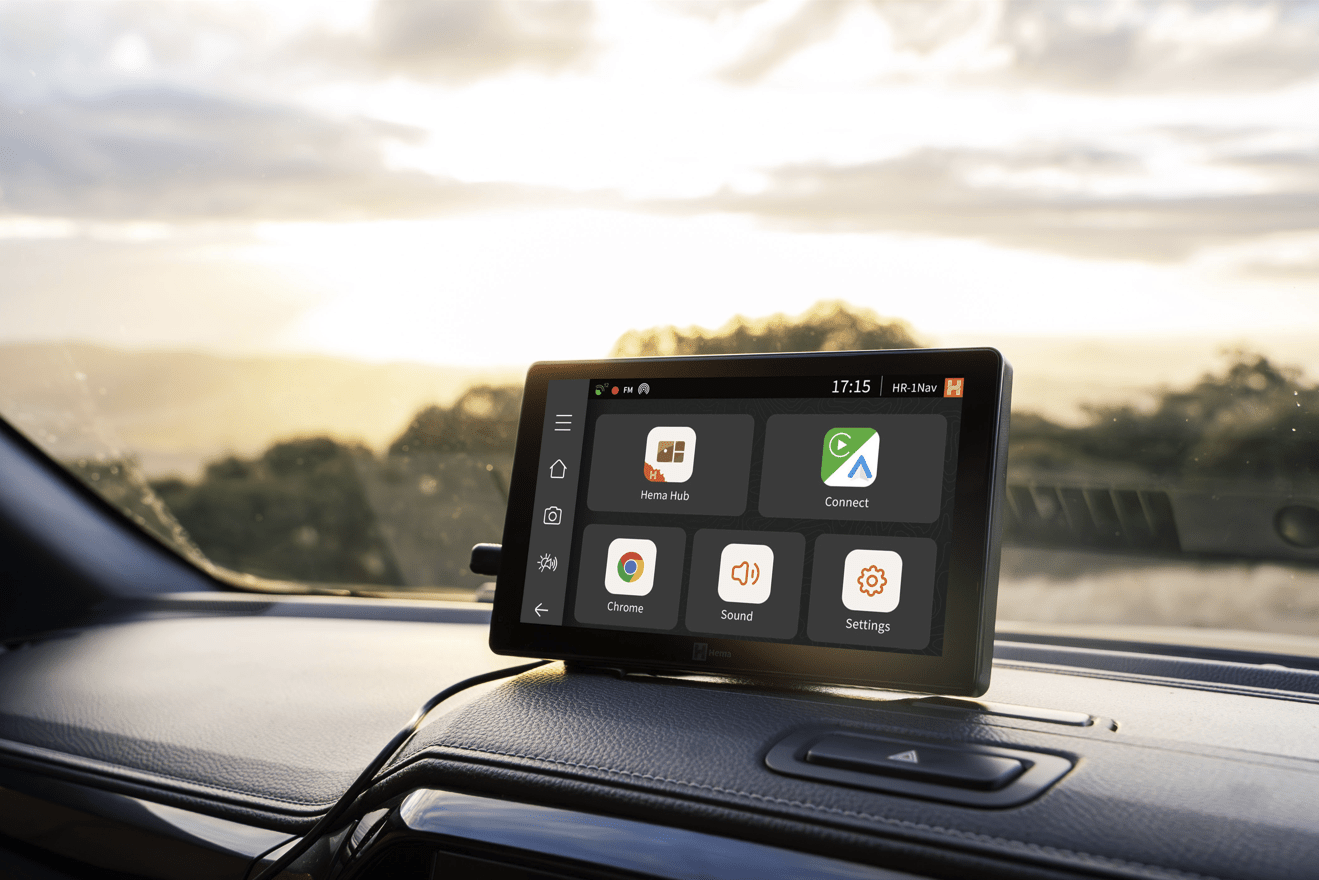 HR-1 NAV Smart Navigator with Dual Channel Dash Cams - HR-1NAV - Hema Maps