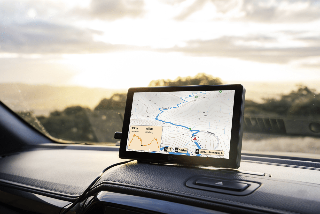 HR-1 NAV Smart Navigator with Dual Channel Dash Cams - HR-1NAV - Hema Maps