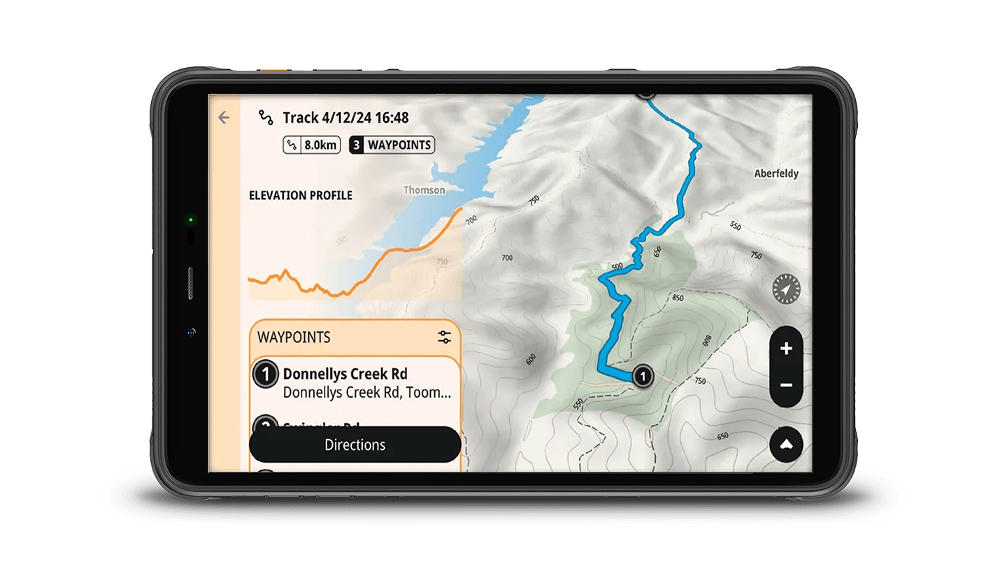 HX - Z8 Alpine 8 - Inch XL Rugged Portable Smart Navigator Including Hema Nav - GPS & Accessories - Hema Maps Online Shop