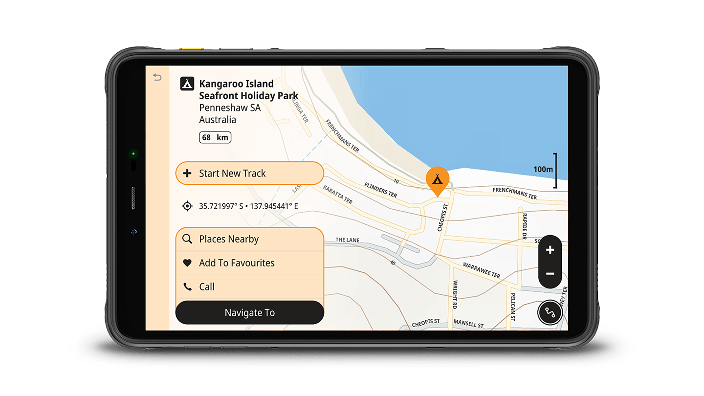 HX - Z8 Alpine 8 - Inch XL Rugged Portable Smart Navigator Including Hema Nav - GPS & Accessories - Hema Maps Online Shop