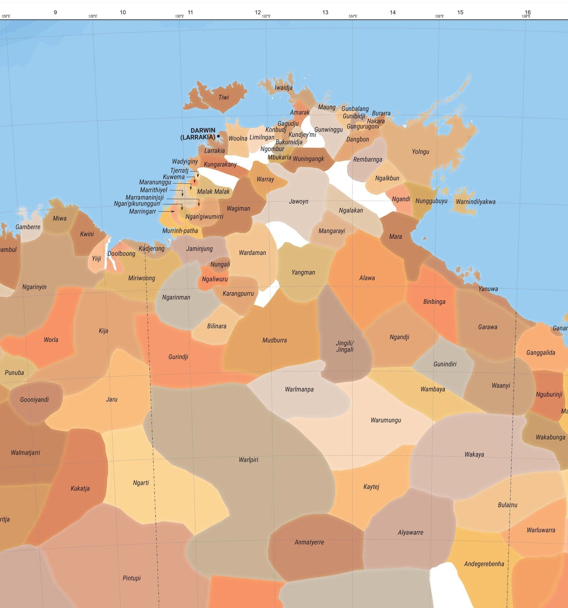 Indigenous Language Group Maps - 09. Australian Wall Maps - Hema Maps Online Shop