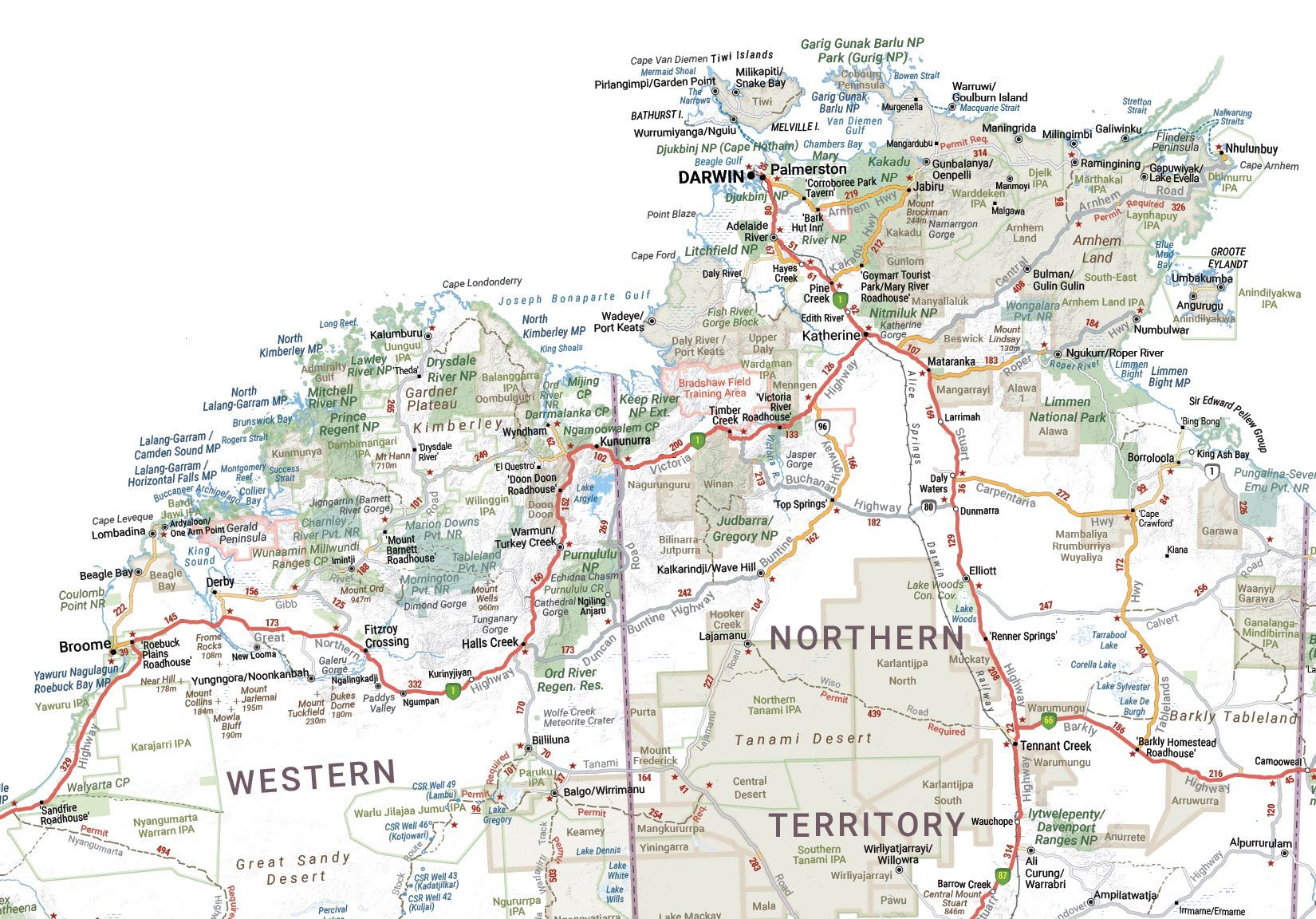 Map of Australia Decal - Large - 14. Merchandise & Product Display - Hema Maps Online Shop