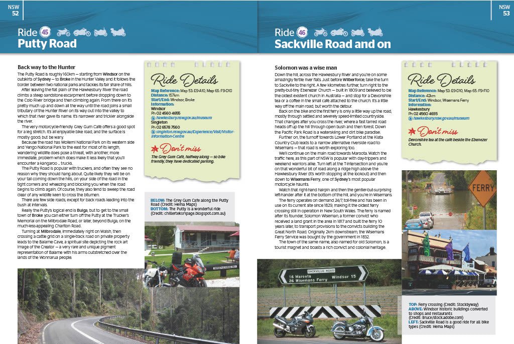 Motorcycle Adventures Top 200 Rides - 02. Hema Atlas & Guides - Hema Maps Online Shop