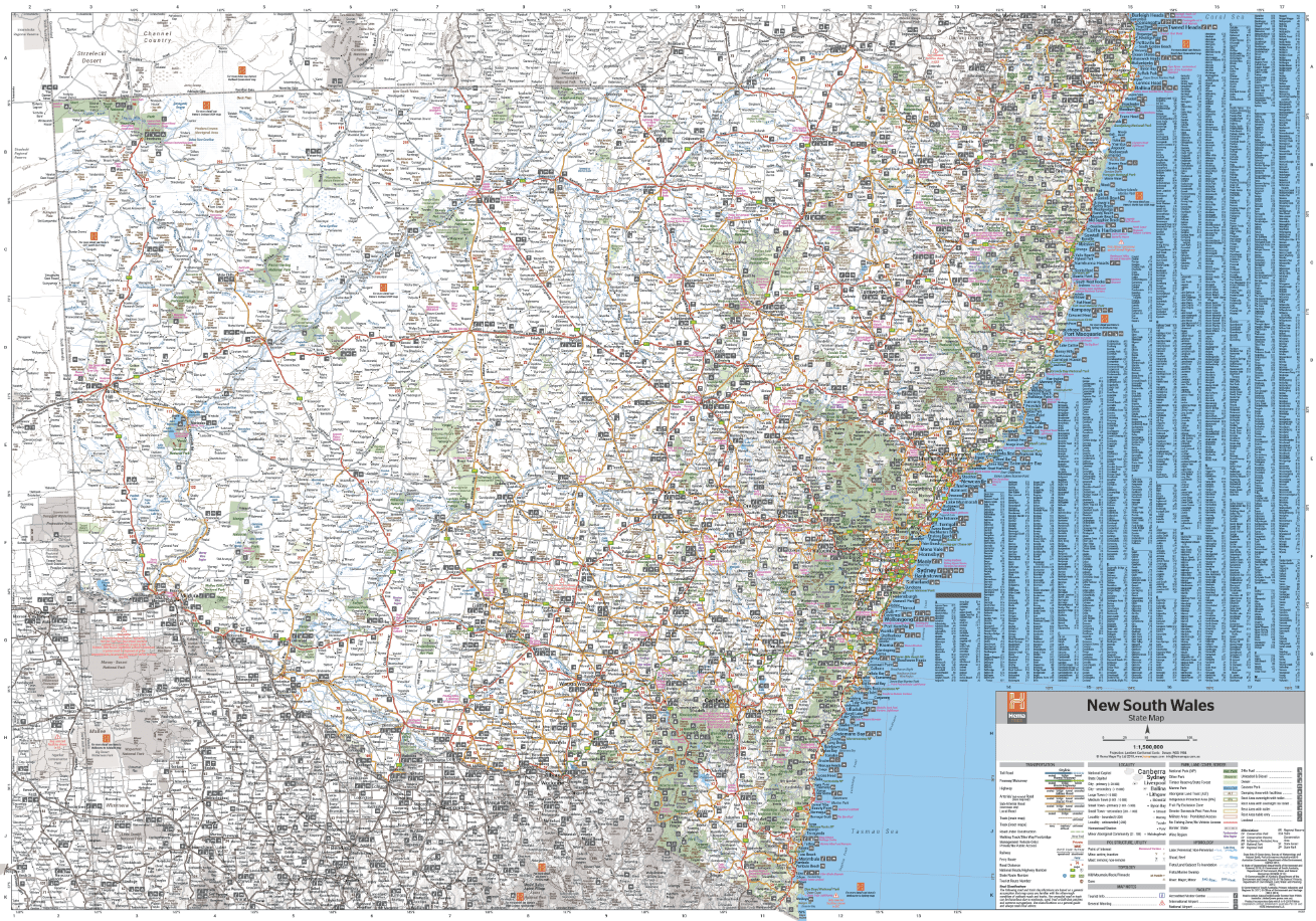 New South Wales State Map - 06. State Maps - Hema Maps Online Shop