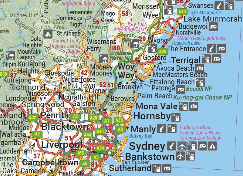 New South Wales State Map - 06. State Maps - Hema Maps Online Shop