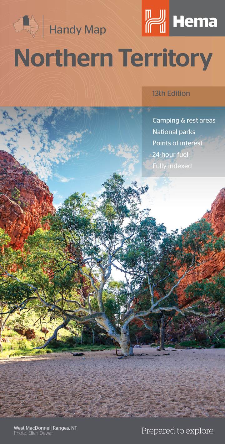 Northern Territory Handy Map - 06. State Maps - Hema Maps Online Shop