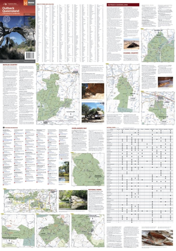Outback Queensland Map - 05. Regional Maps - Hema Maps Online Shop
