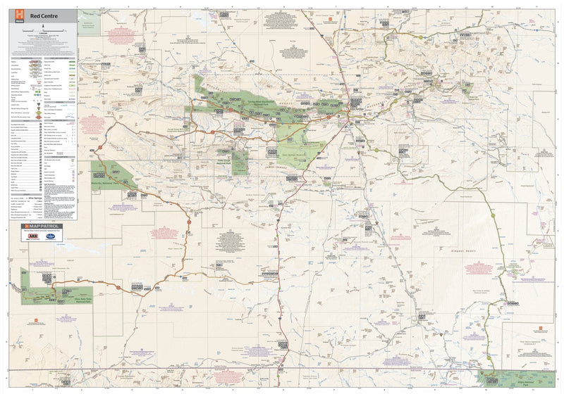 The Red Centre Map - 05. Regional Maps - Hema Maps Online Shop