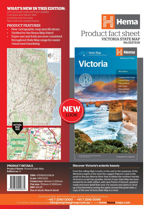 Victoria State Map - 06. State Maps - Hema Maps Online Shop