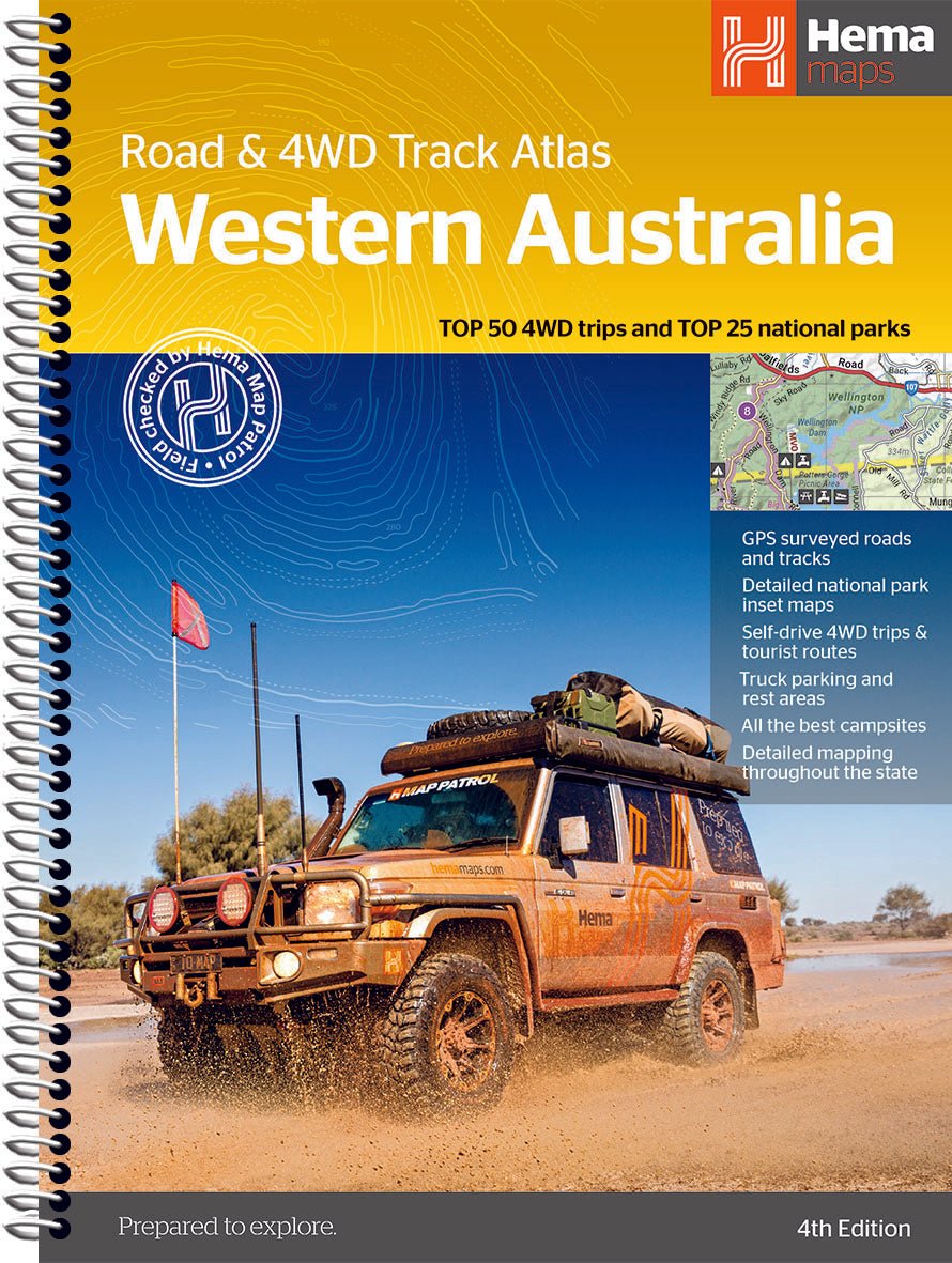 Western Australia Road & 4WD Track Atlas - 02. Hema Atlas & Guides - Hema Maps Online Shop
