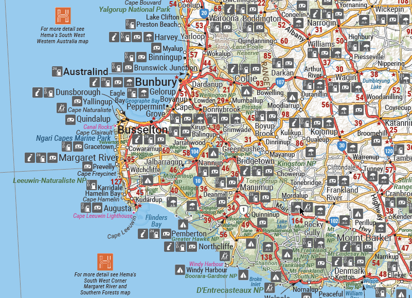 Western Australia State Wall Maps - 09. Australian Wall Maps - Hema Maps Online Shop