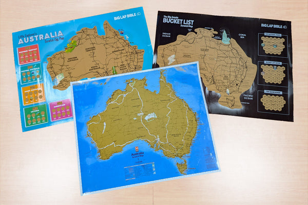 3 new Australia scratch maps from Hema and Big Lap Bible