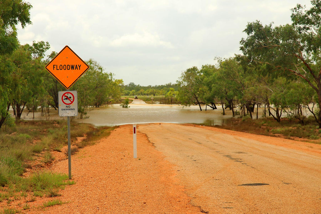 Wet season flooding in northern Australia