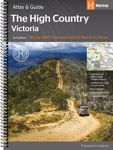 A Product Overview of the High Country Victoria Atlas & Guide (3rd Edition) from Hema Maps