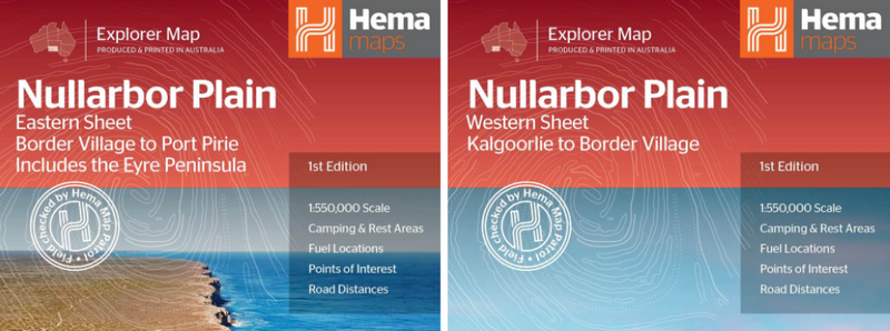 Product Overview - Hema’s Nullarbor Plain Map Series (1st Edition)