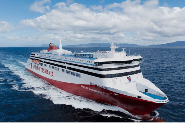 New Spirit of Tasmania Arrives in Devonport for the First Time