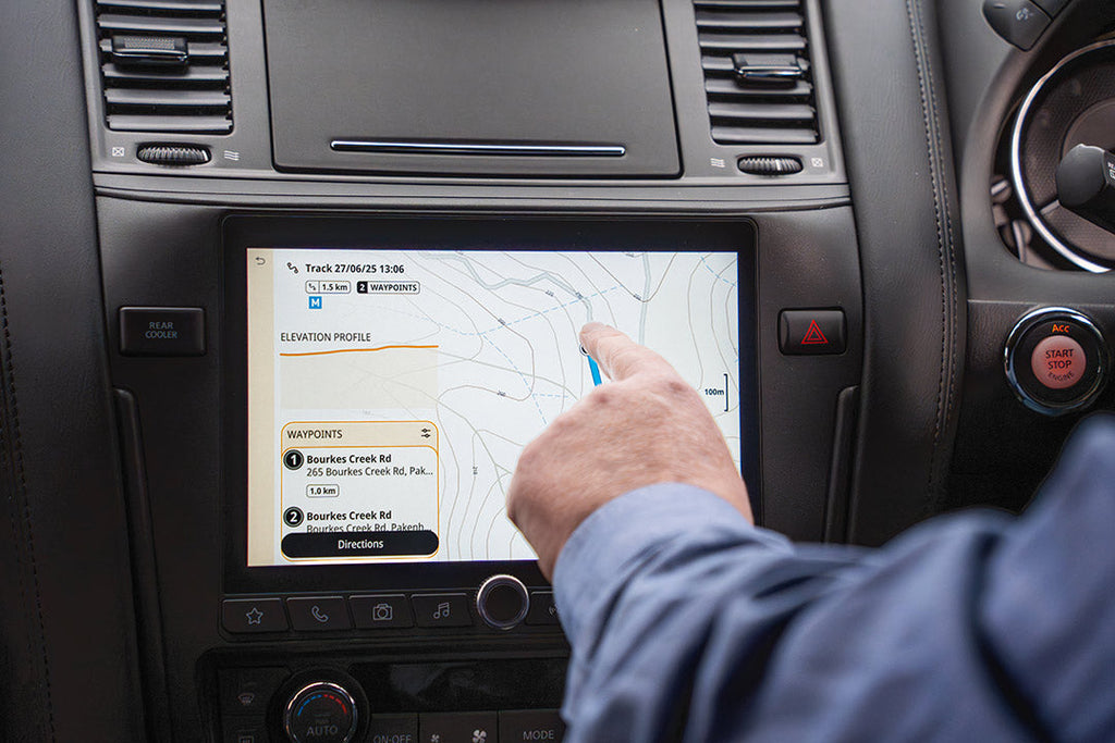 Hema Nav software in Nissan Patrol