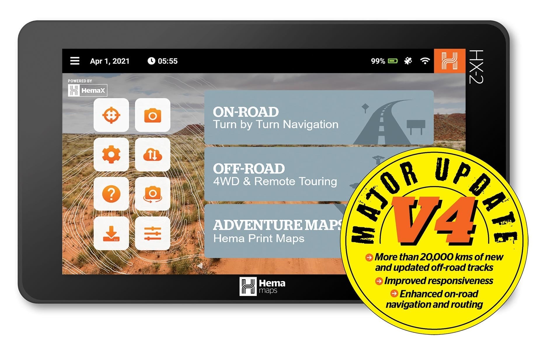 Major Update to HX-2 GPS Navigator - Hema Maps Online Shop