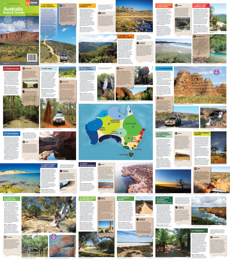 Australia Road & Terrain Map