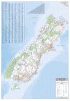 South Island (Te Wai Pounamu) New Zealand Wall Map