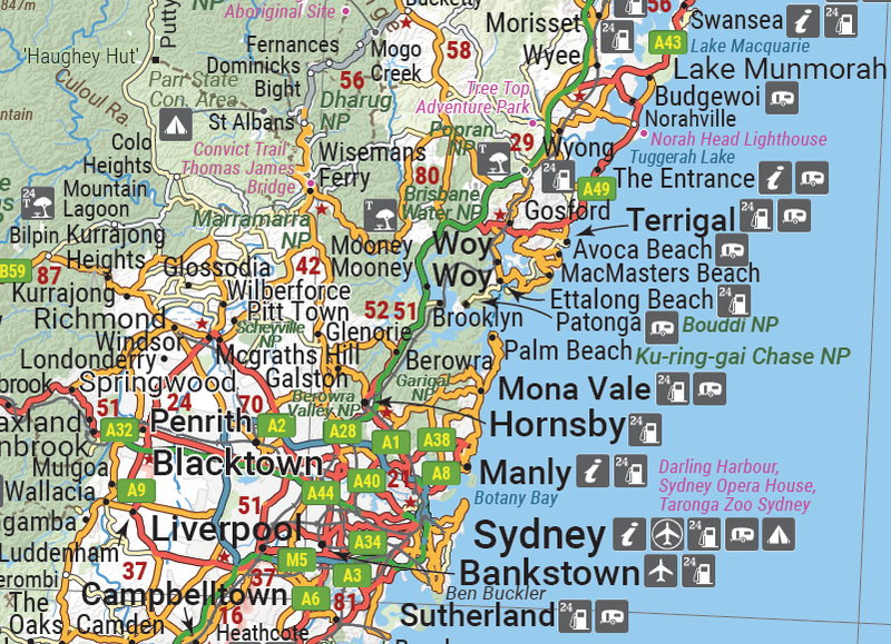 New South Wales State Map