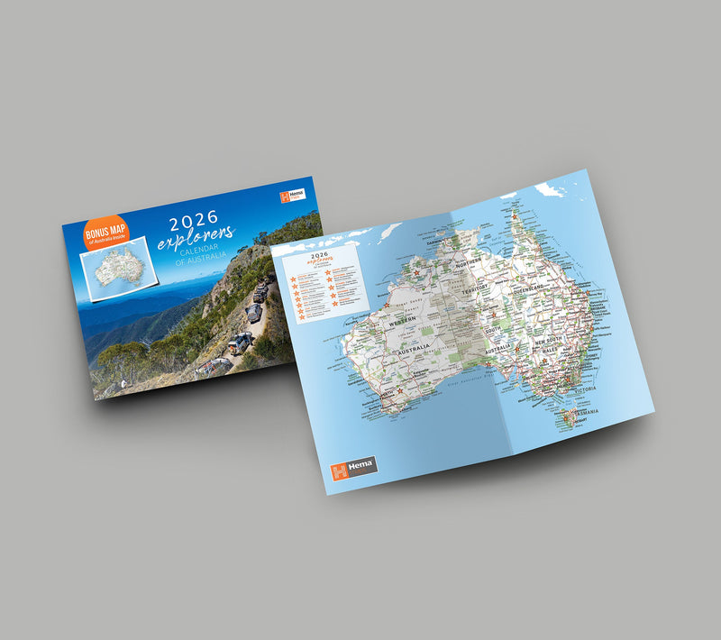 2026 Hema Maps Explorer Calendar - 14. Merchandise & Product Display - Hema Maps Online Shop
