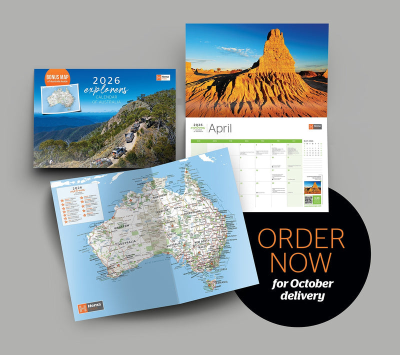2026 Hema Maps Explorer Calendar - 14. Merchandise & Product Display - Hema Maps Online Shop