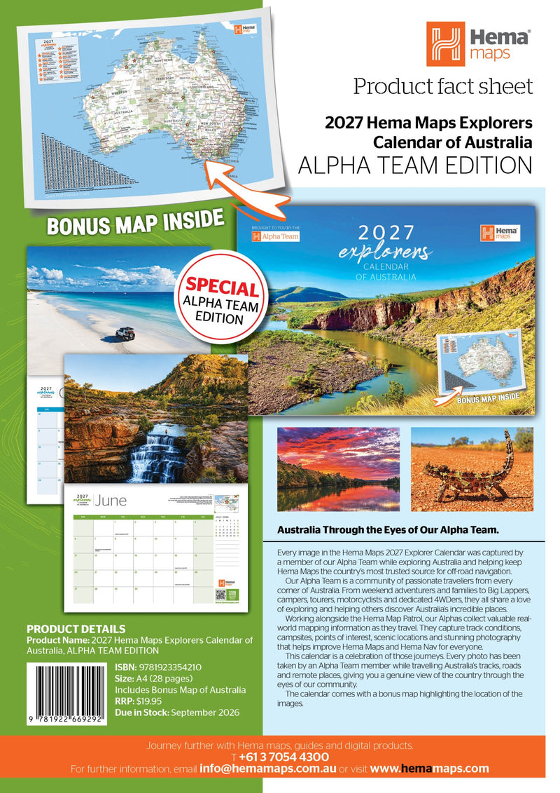 2027 Hema Maps Explorers Calendar of Australia - 14. Merchandise & Product Display - Hema Maps