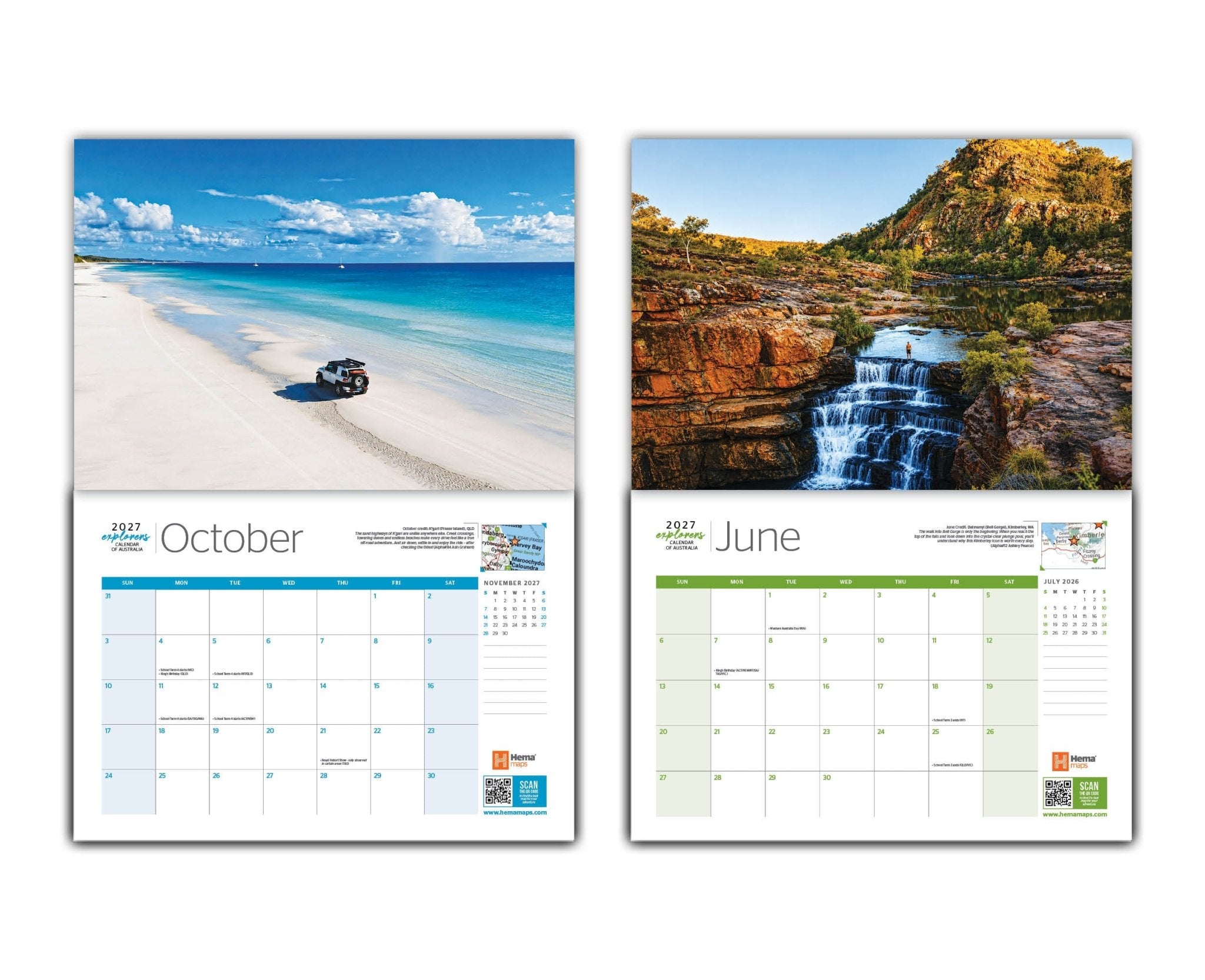 2027 Hema Maps Explorers Calendar of Australia - 14. Merchandise & Product Display - Hema Maps