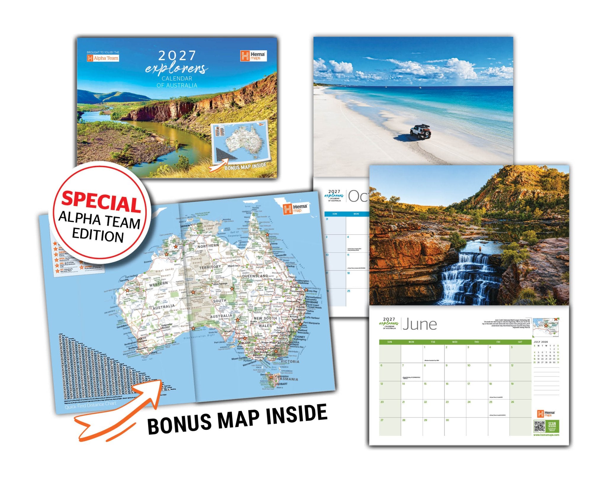 2027 Hema Maps Explorers Calendar of Australia - 14. Merchandise & Product Display - Hema Maps