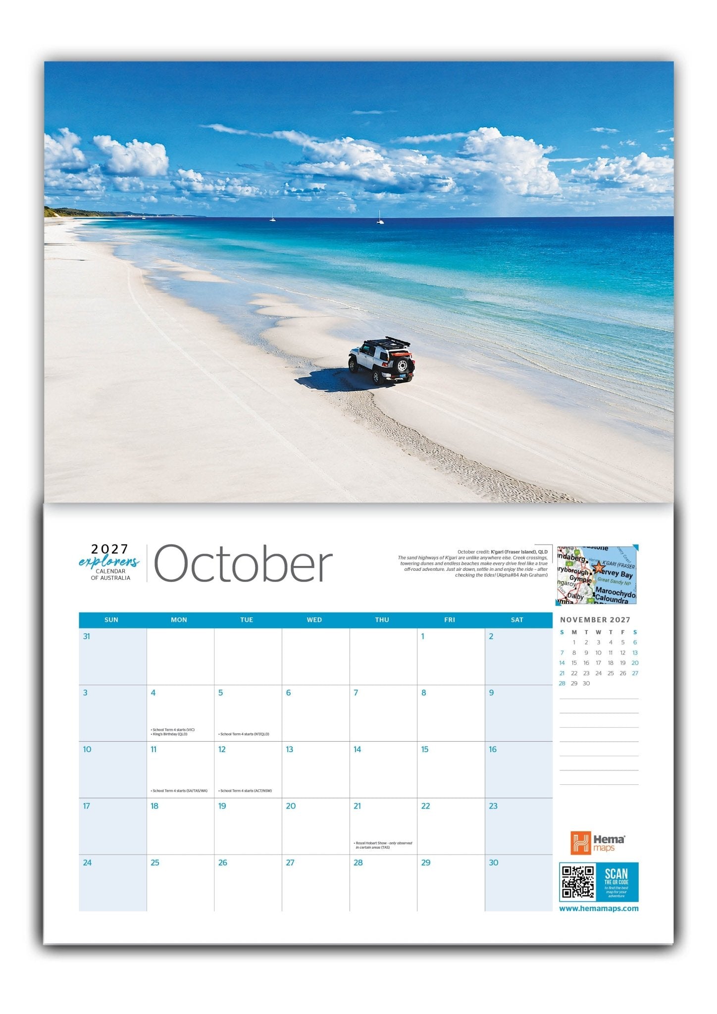 2027 Hema Maps Explorers Calendar of Australia - 14. Merchandise & Product Display - Hema Maps