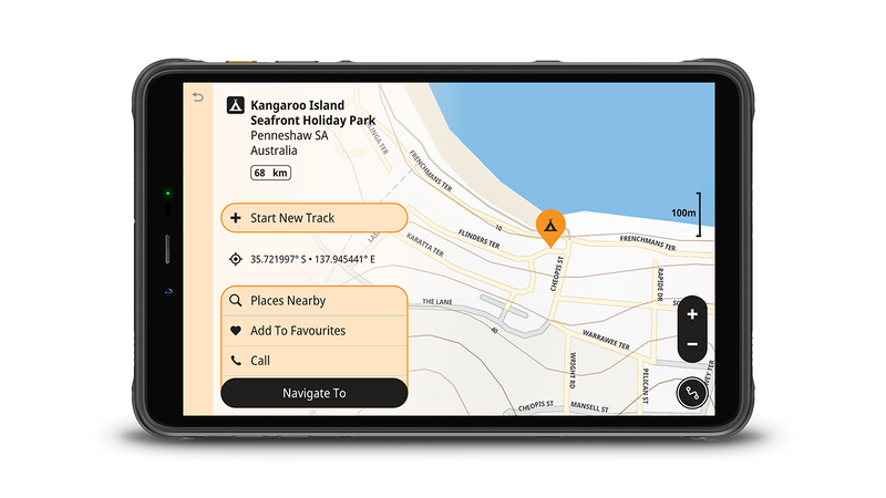 HX-Z8 Alpine 8-Inch XL Rugged Portable Smart Navigator Including Hema Nav
