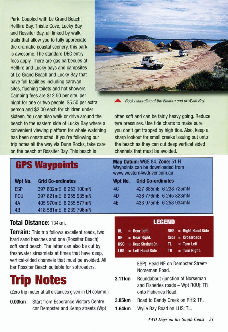 4WD Days on the South Coast of WA Guidebook - 03. Other Guidebooks - Hema Maps Online Shop