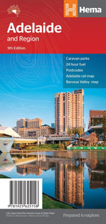 Adelaide and Region Map - 07. City Maps - Hema Maps Online Shop