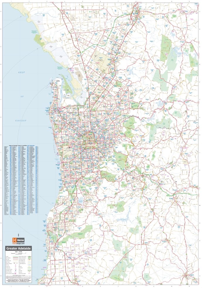 Adelaide Map.pdf Adelaide and Region Wall Map – Hema Maps Online Shop