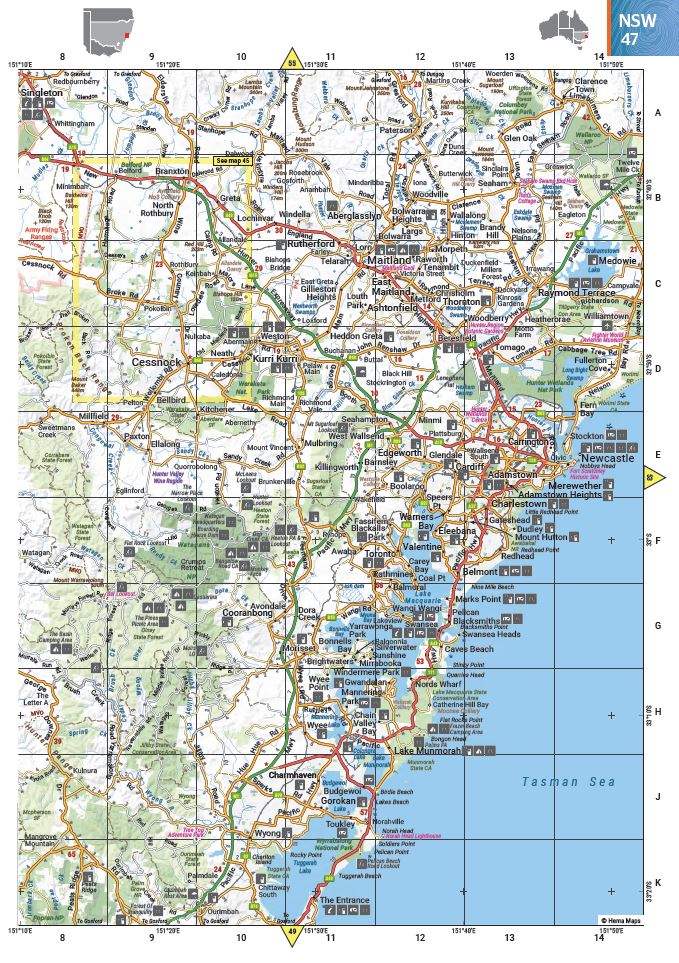 Australia Road & 4WD Easy Read Atlas - 292 x 397mm - 02. Hema Atlas & Guides - Hema Maps Online Shop