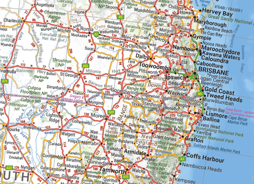 Australia Wall Map - 09. Australian Wall Maps - Hema Maps Online Shop