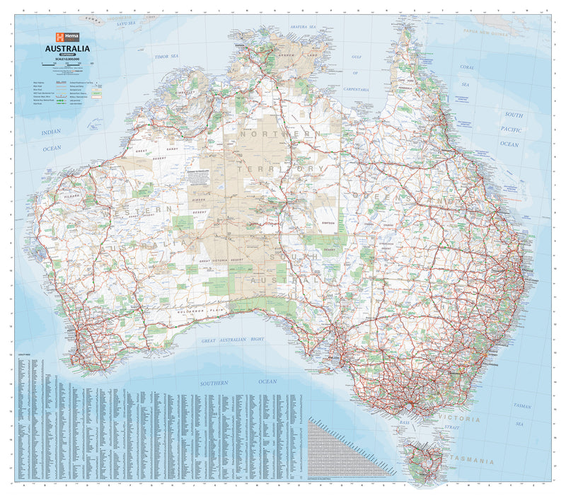 2 in 1 Twin Pack - Australia and World Wall Maps