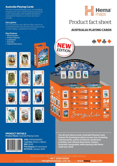 Australian Scenic Playing Cards - 14. Merchandise & Product Display - Hema Maps Online Shop