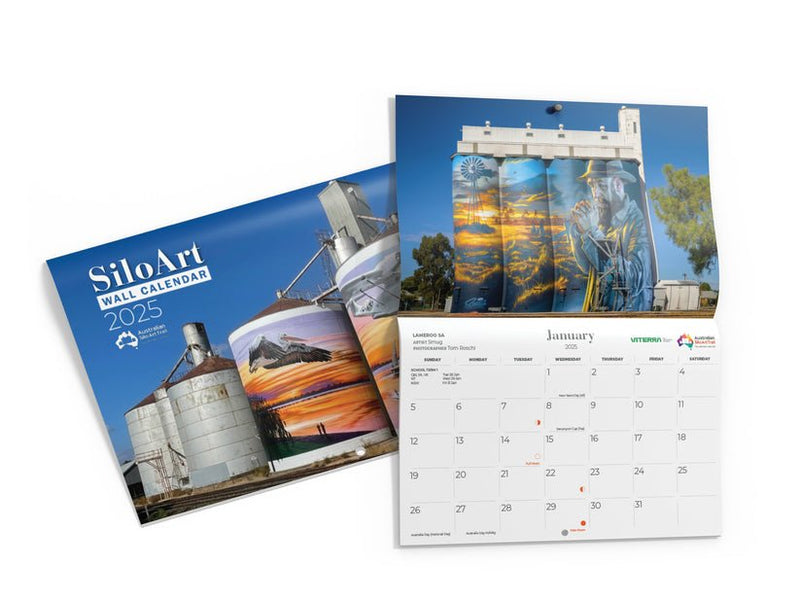 Australian Silo Art Wall Calendar 2025 - 03. Other Guidebooks - Hema Maps Online Shop