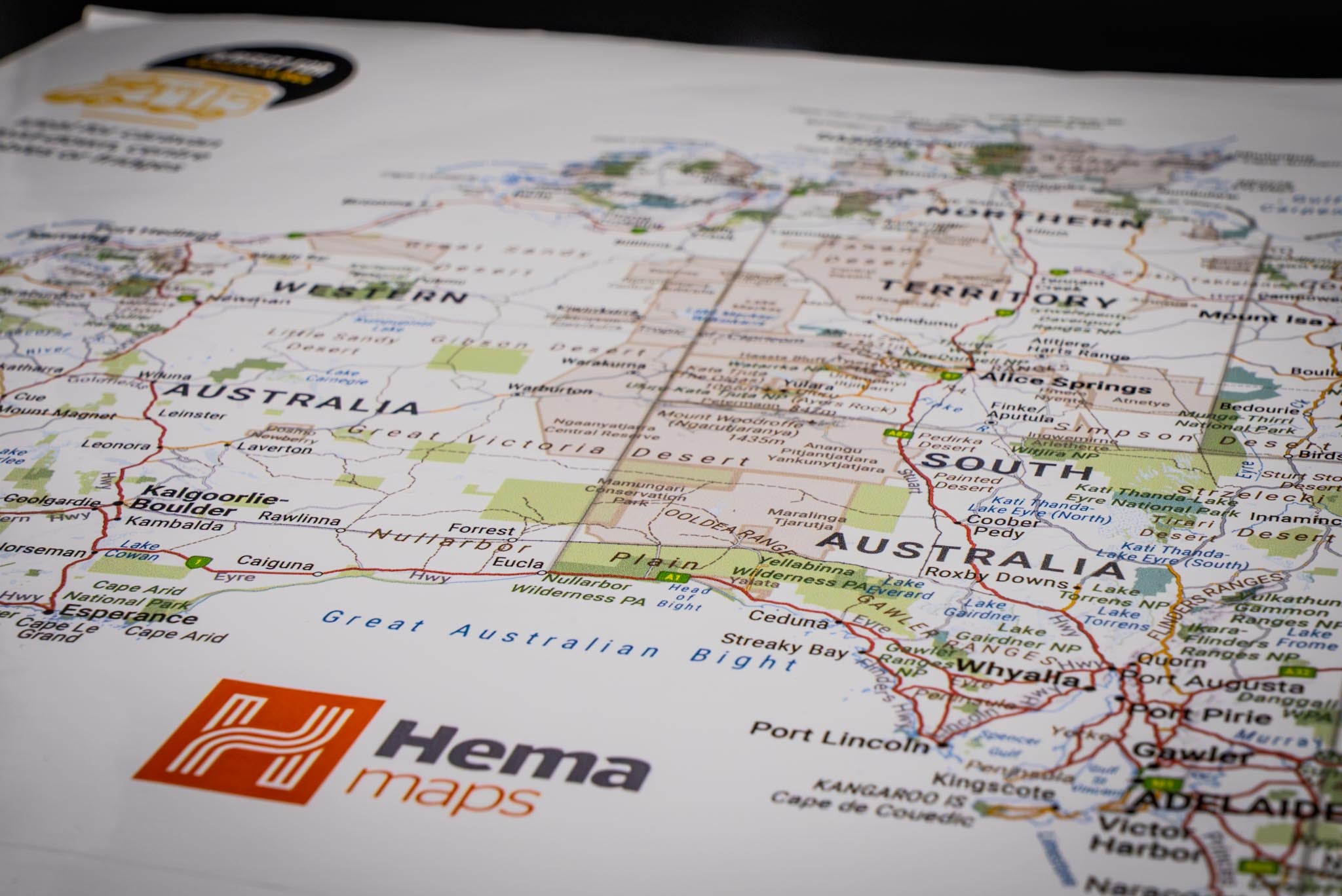 Hema Sticker Map (440mm x 375mm)