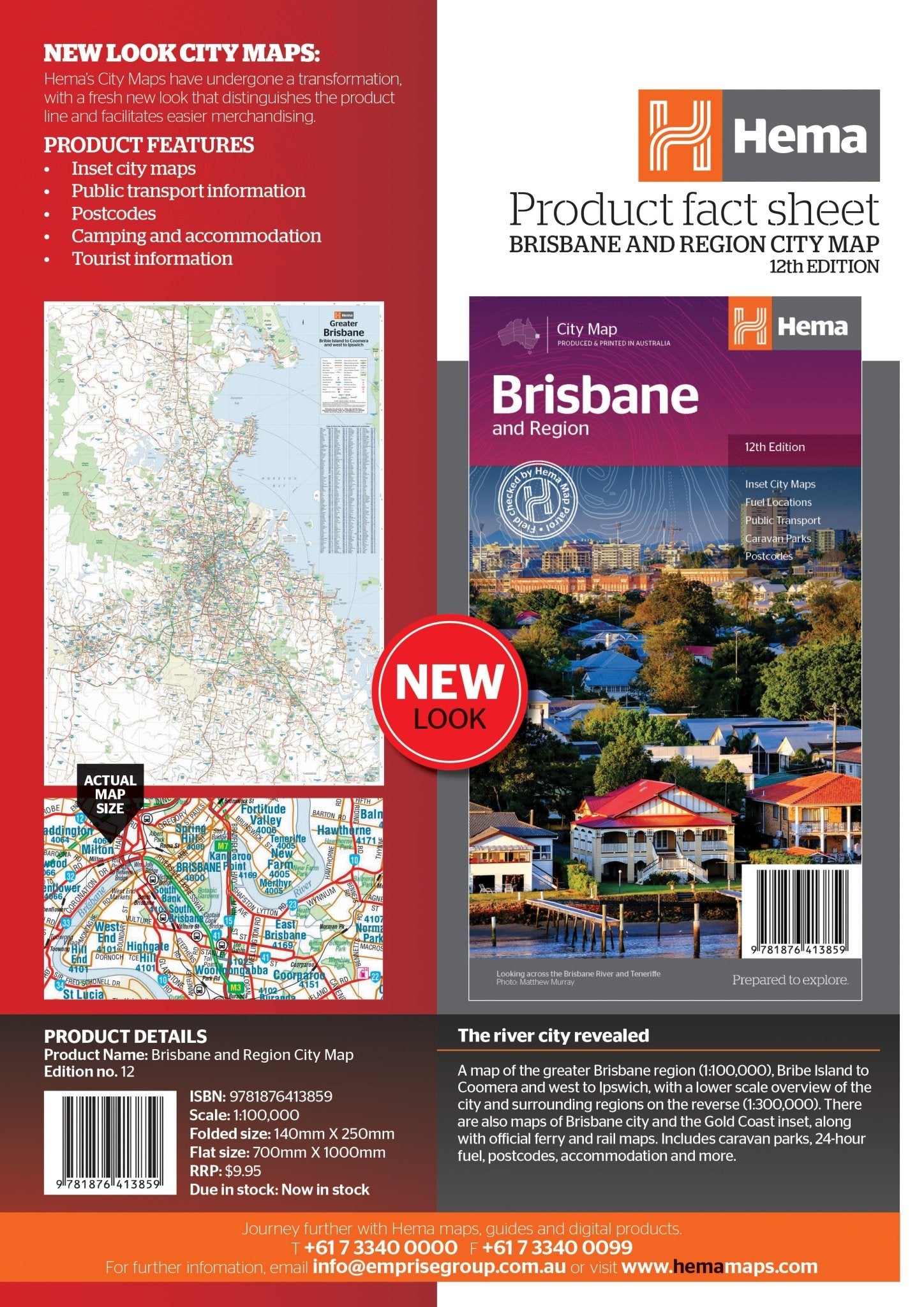Bris Postcode Map Brisbane & Region Map – Hema Maps