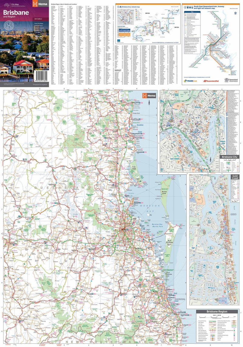 Brisbane & Region Map - 07. City Maps - Hema Maps Online Shop