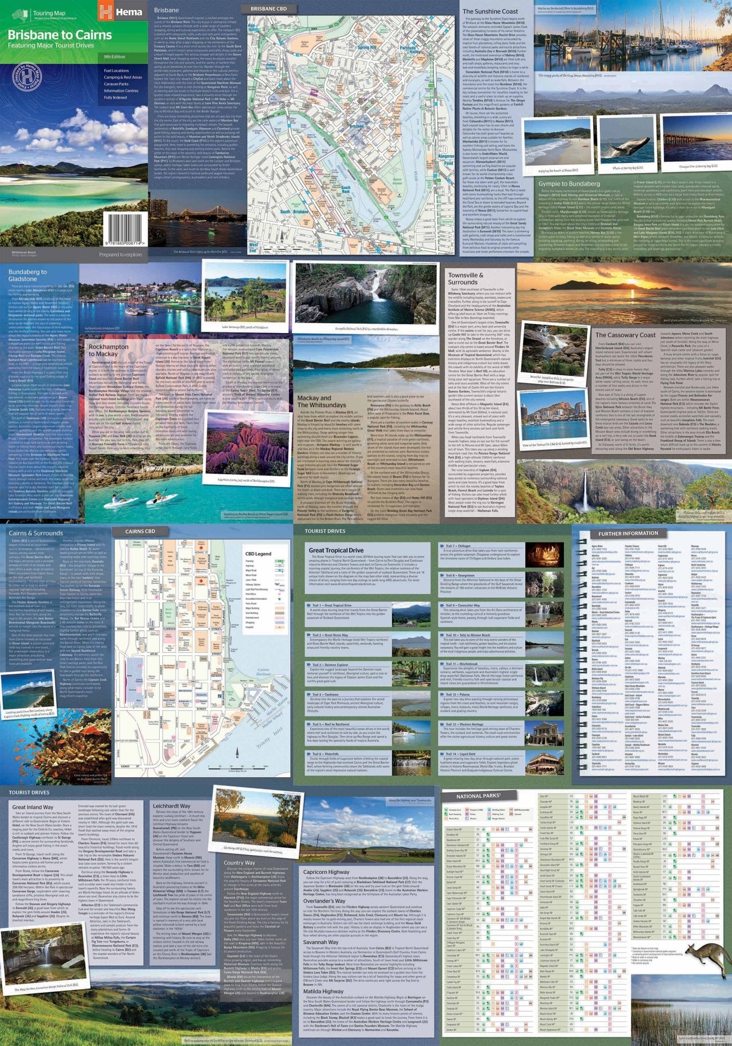 Brisbane to Cairns Map - 05. Regional Maps - Hema Maps Online Shop